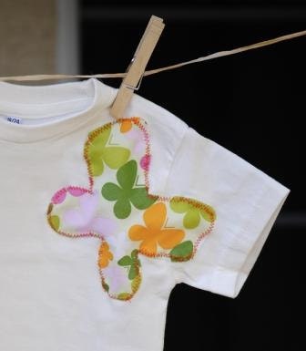 Organic T-shirt for Girls - Butterfly Bliss - Toddler Sizes: 18 mo, 24 mo, 2T, 3T, 4T