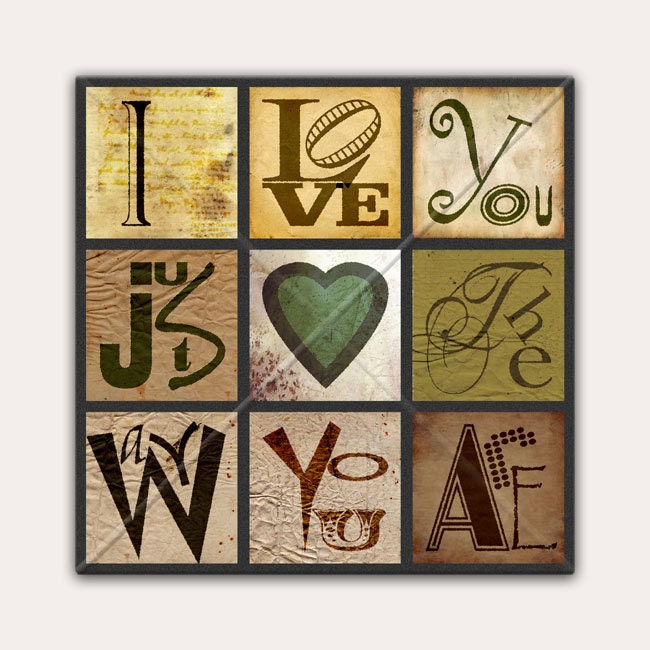 How sweet it is to be loved by you - Canvas Giclee