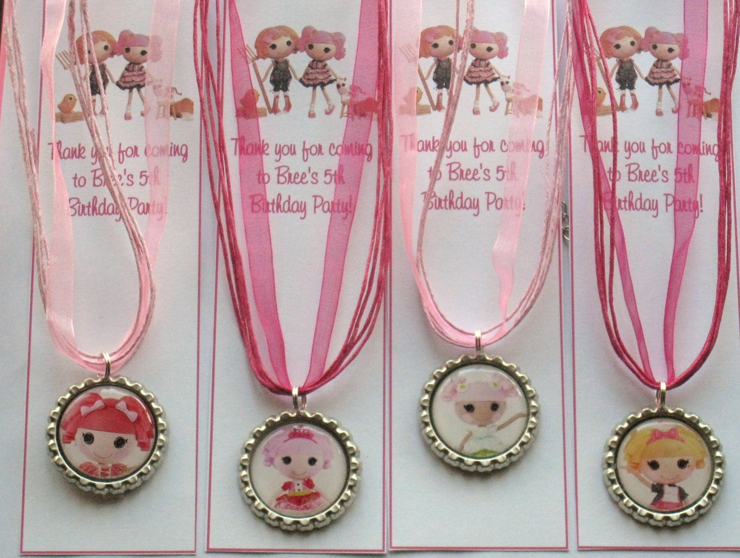 Boutique Bottlecap Necklace Lalaloopsy Party Favors