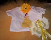 Beauty and the Beast Princess Belle Inspired Tutu Set--Boutique Style--Princess Perfect-Gorgeous