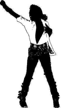 MICHAEL JACKSON-Fully Bad New Mounted Rubber Art Stamp