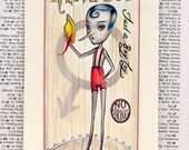 Not a Real Boy - Just a Boy Toy - Pinocchio - original illustration by Mab Graves