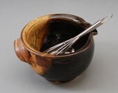 Mini Batter Bowl - Dark Brown and Golden Brown