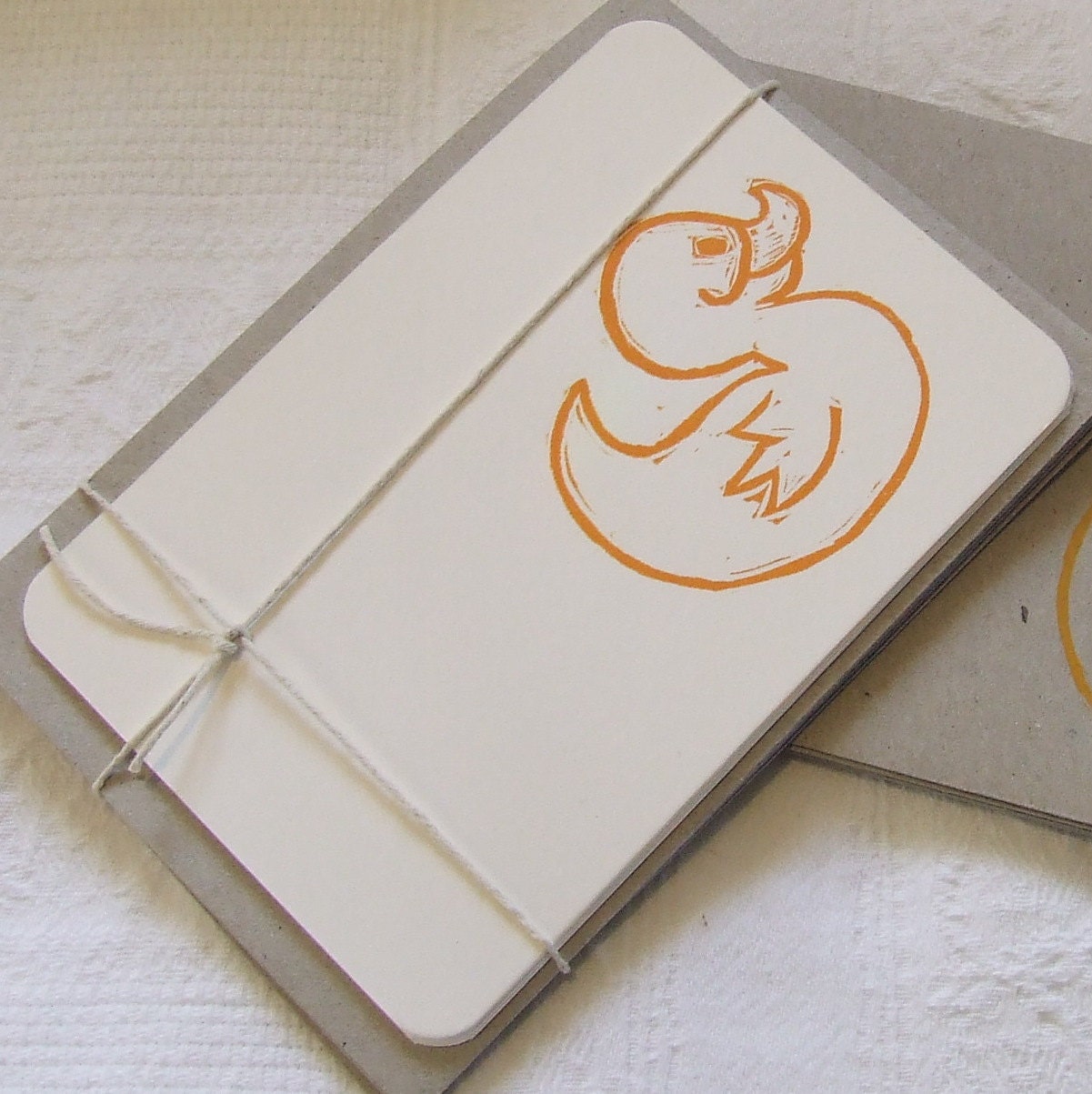 Cute duckie notecards pack of 5