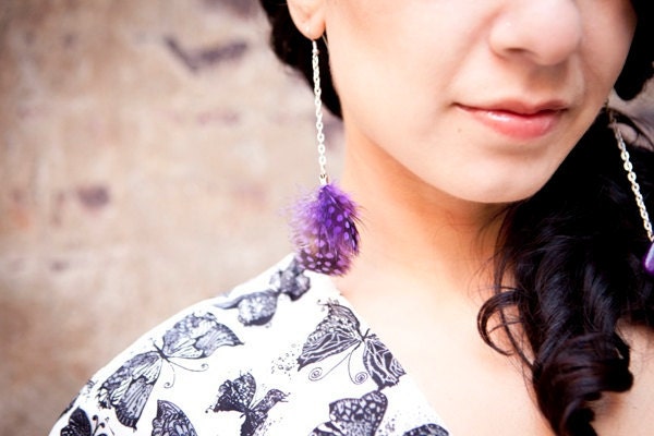 Feather Dangle Earrings
