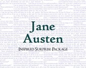 Jane Austen Inspired Surprise Package, Large Present, Eco-Friendly Natural Muslin Gift Bag