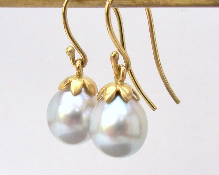 Tahitian Pearls Girl With Pearl Earring 18k Fine Jewelry