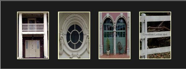 Home-100 Color 10x20 Framed Alphabet Letter Photo Art