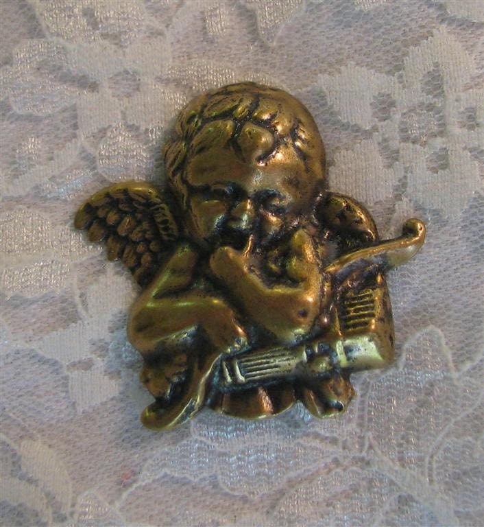 Brass Angel Pin
