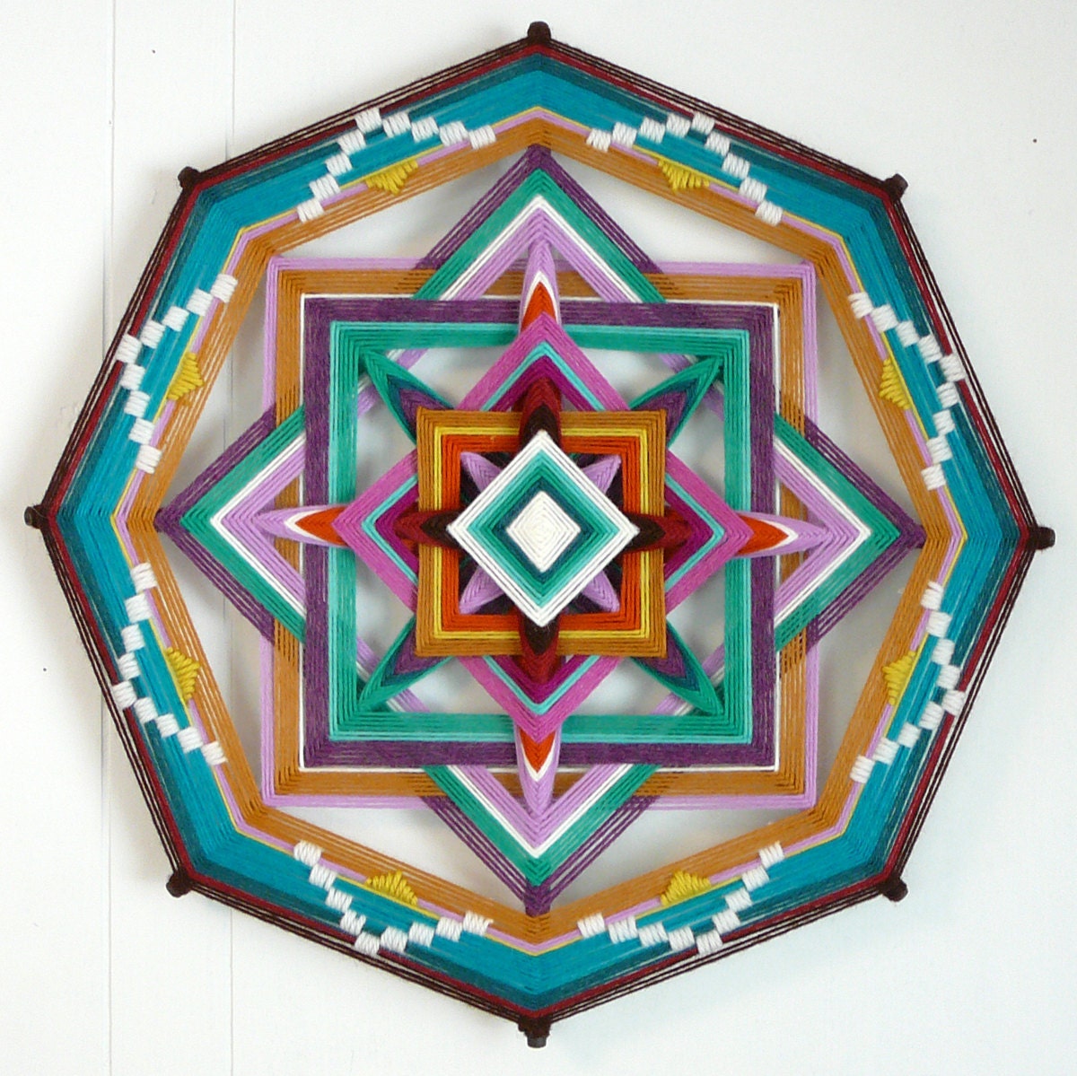 Crossroads, a 16 inch, 8-sided Ojo de Dios, by custom order