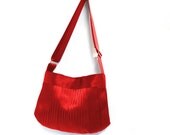 The Parenthesis Bag - Cross Body Red Seatbelt Purse - Adjustable Strap / Shoulder Bag / Crossbody Bag