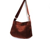 The Parenthesis Bag - Cross-Body Seatbelt Purse / Adjustable Strap - Brown Shoulder Bag