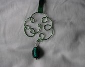 Mint green, light green ornament or suncatcher