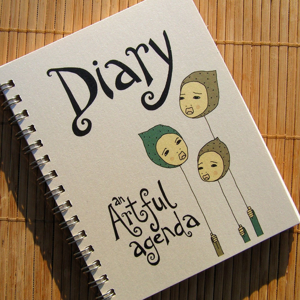 Diary by An Artful Agenda- unique, hand-drawn images and lettering for each day of the year