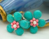 Howlite earring