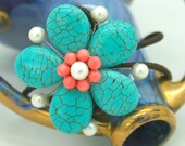 Blue Flower bangle