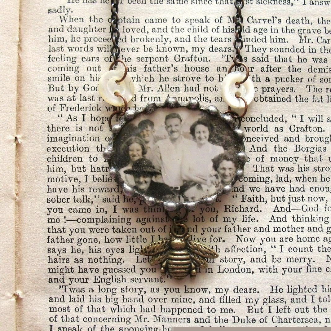 Summer Memories - Vintage Inspired Assemblage Necklace