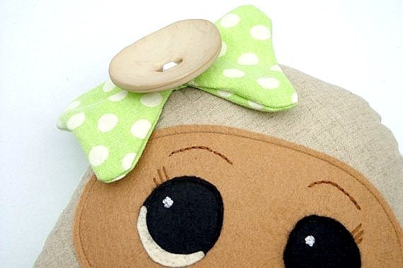 Plush Art Doll Toy . Happy Plush Ornament Toy. Whimsical.