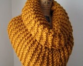 Super Snuggly chunky knit cowl Amber.