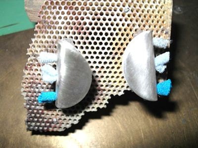 Sterling silver halfmoon earrings