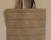 Tarnished Soul - Blue & Brown Striped Bag