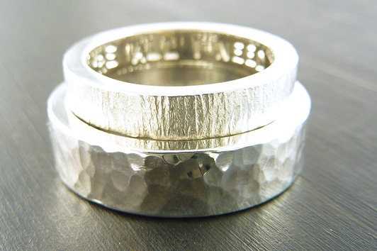 FOR DOM - Personalized Rings - Monogram, Initials, or Secret Message Ring Set
