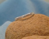 Silver Wedding Ring Thin Diamond Cut Sterling Band Art Deco Style Ring Elegant Polished Matte Platinum Oxidized Unisex JJDLJewelryArt