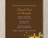 DIY Printable Baby Shower Invitation. Little Pumpkin Baby Shower Invitation. Customizable. totful memories Il_170x135