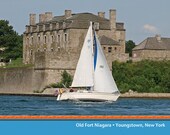 Note Cards -  Sailing Past The Old Fort - Set of 8