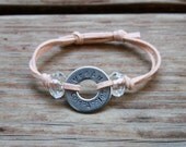 Glam Stamped Washer Bracelet.
