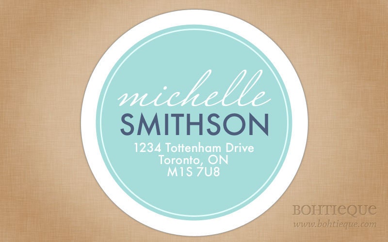 Custom Return Address Labels: Blues