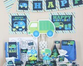 Garbage and Recycle Truck Birthday DIY Printable Party Kit Il_170x135