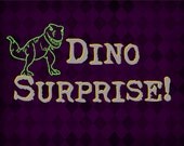Dino Surprise Package - Itty Bitty Teeny Tiny Jurassic Inspired Gift - Handmade Dinosaur Gift - Present