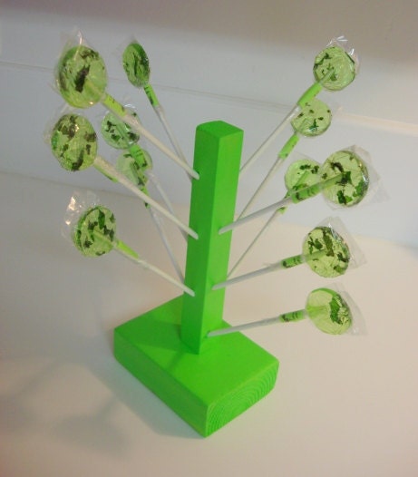 My Mojito Tree- One Dozen(12) Mojito Lollipops on Wooden stand
