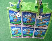 Upcycled Caprisun Pouches Tote Bag (Mountain Cooler) Green