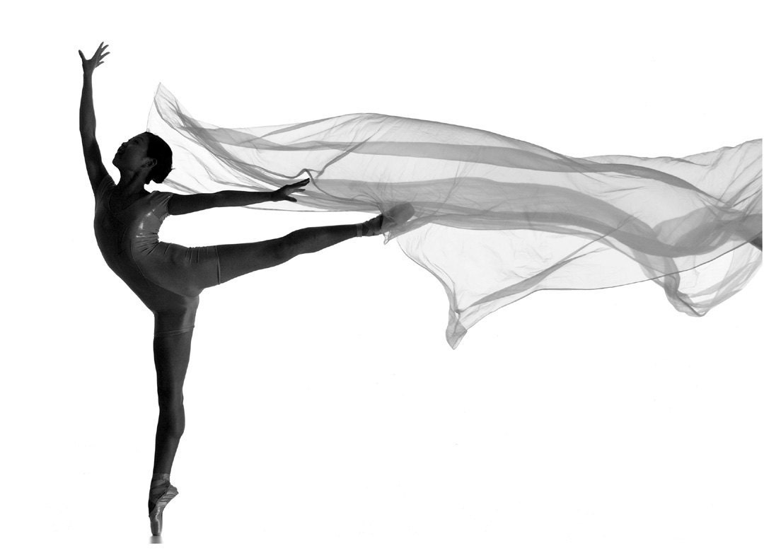 B&W Dance photo in 8x10 matt, signed by artist