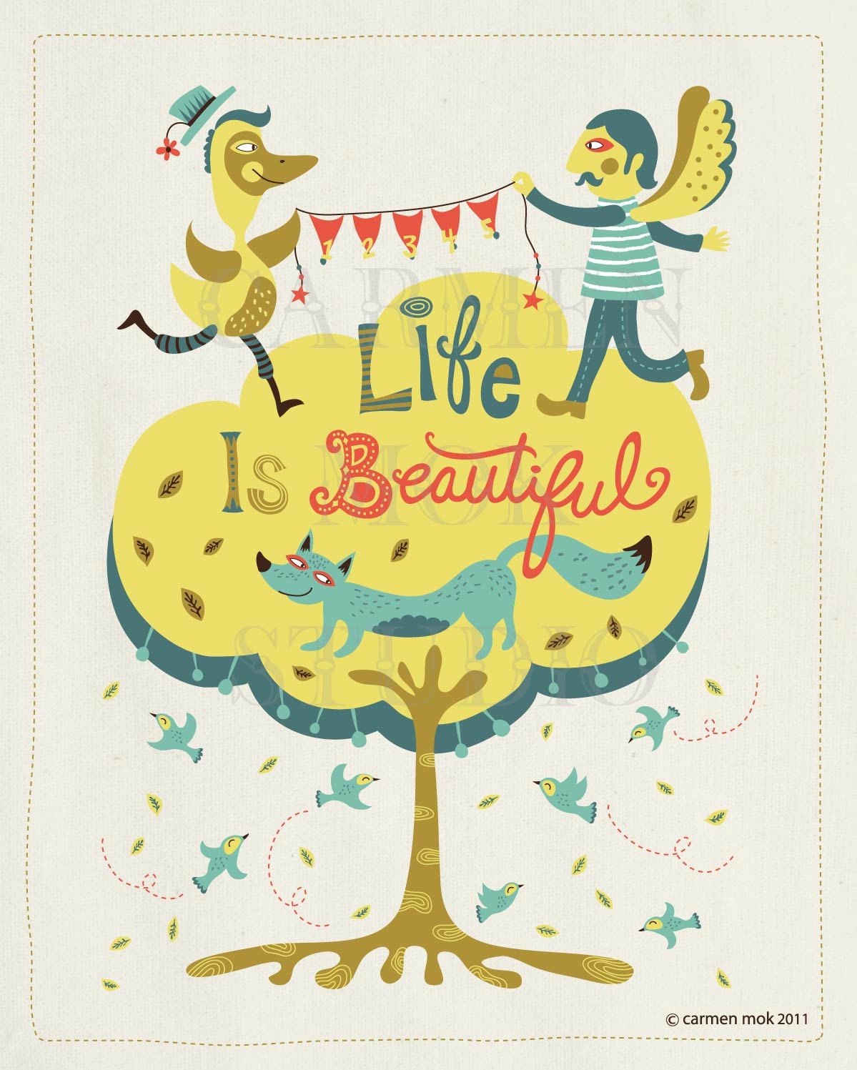 Life Is Beautiful 8x10 Art Print