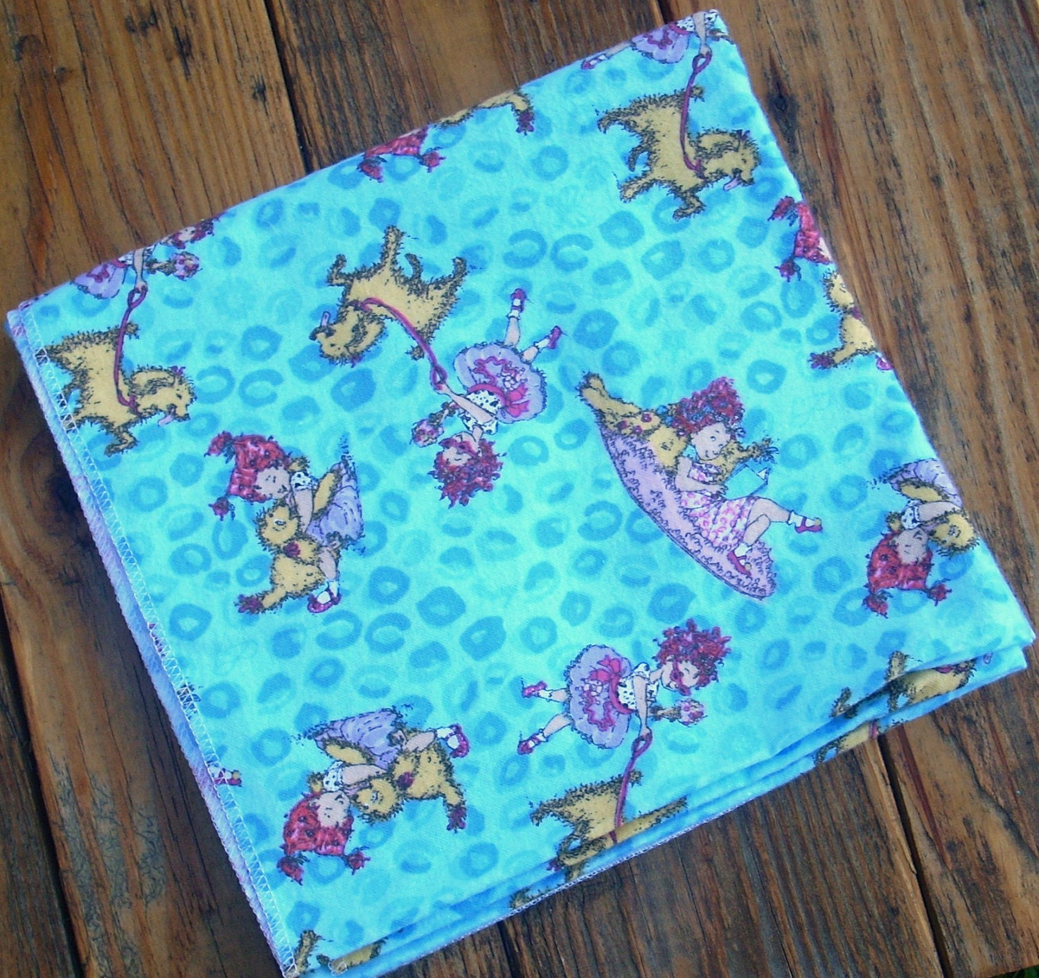 X-Large Flannel Receiving Blanket, Fancy Nancy - Ready to Ship