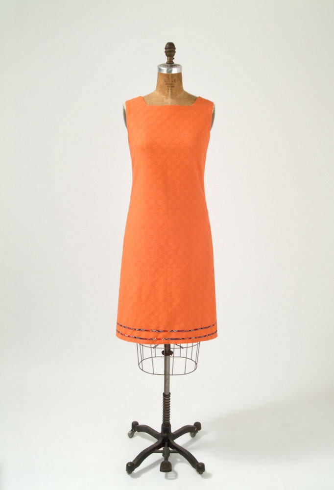 1960's Tangerine Dress