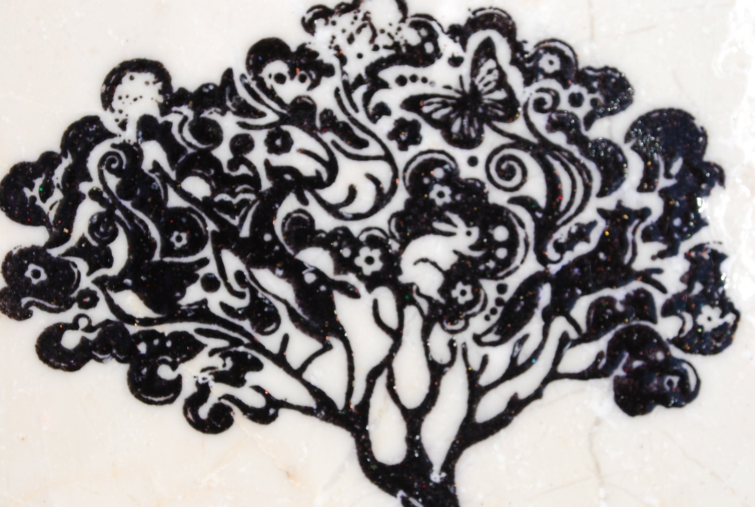 Tree of Life Natural Stone Drink Coasters (Set of 4)