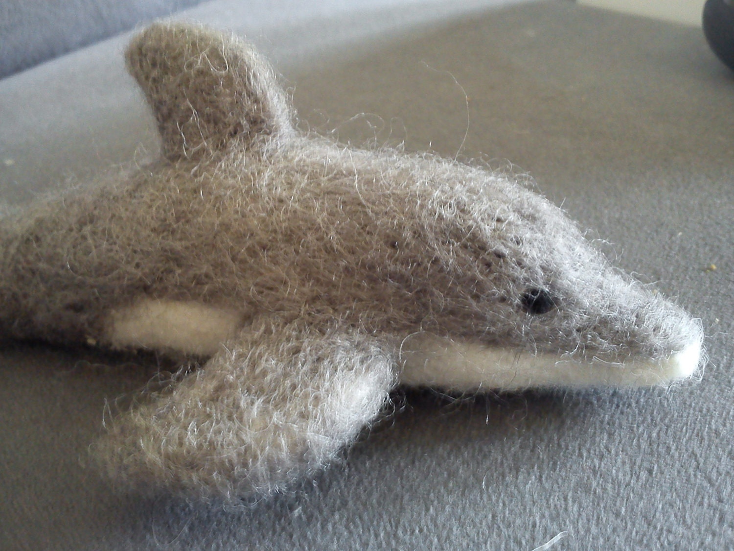 Needle felted dolphin