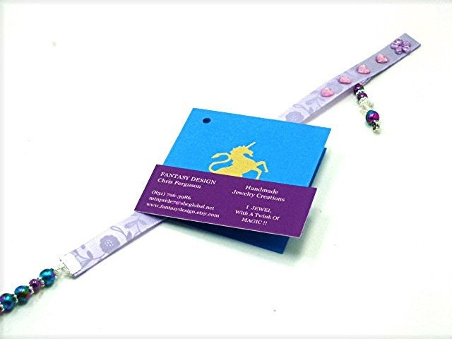 BOOKMARK Pretty and Practical Satin and Bead Bookmark For PEACE