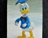 THE DONALD - original oil painting of donald duck