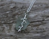 Aqua Coral Sea Glass Necklace