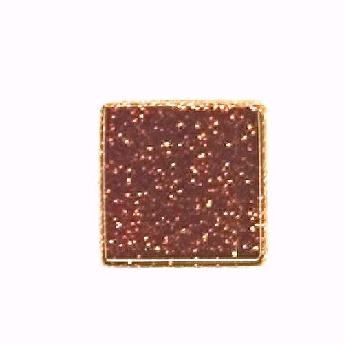 Brown Glitter Glass Tiles Tesserae Mosaic Squares - 100 3/8 Inch Tiles