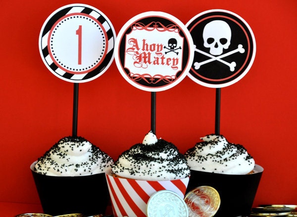 Pirate Party Printable DIY Custom Party Circles by Love The Day Il_170x135