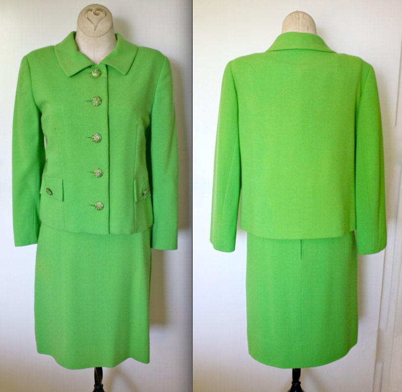 60s Mod Dress and Jacket Suit Ensemble by Patullo - Jo Copeland - S/M