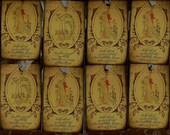 Wishing    Tree  Wedding    Gift   Tags  With   Cream   Color   Ribbon