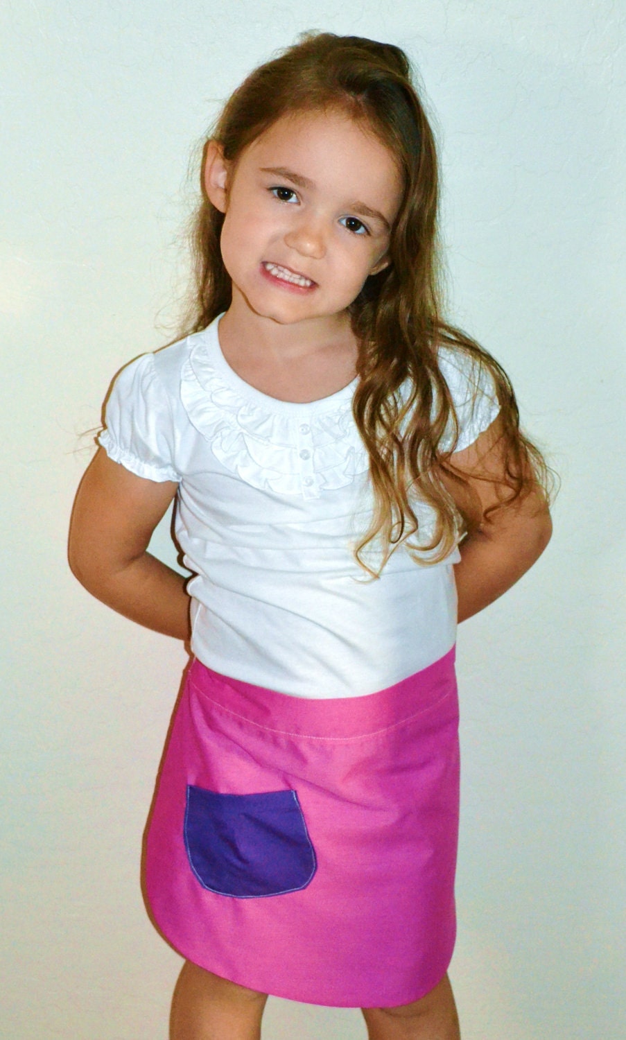 Pink and Purple Reversible Apron (kids)