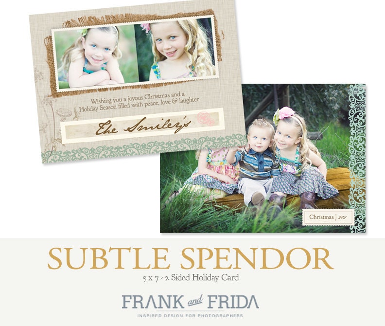 Subtle 5x7 Holiday Card